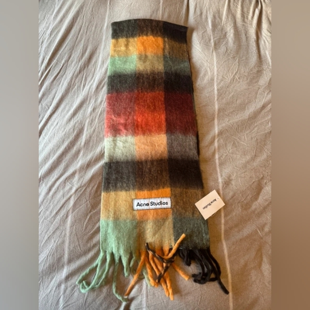 Acne Studios Multicolor Plaid Scarf